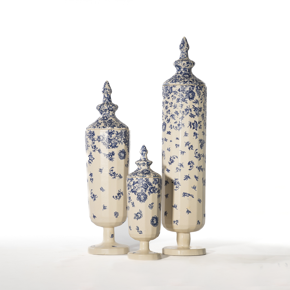 Flores Ceramic Bonbonniere - Set of 3