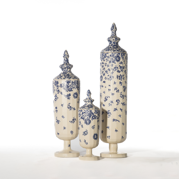 Flores Ceramic Bonbonniere - Set of 3