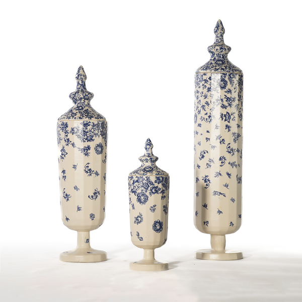 Flores Ceramic Bonbonniere - Set of 3