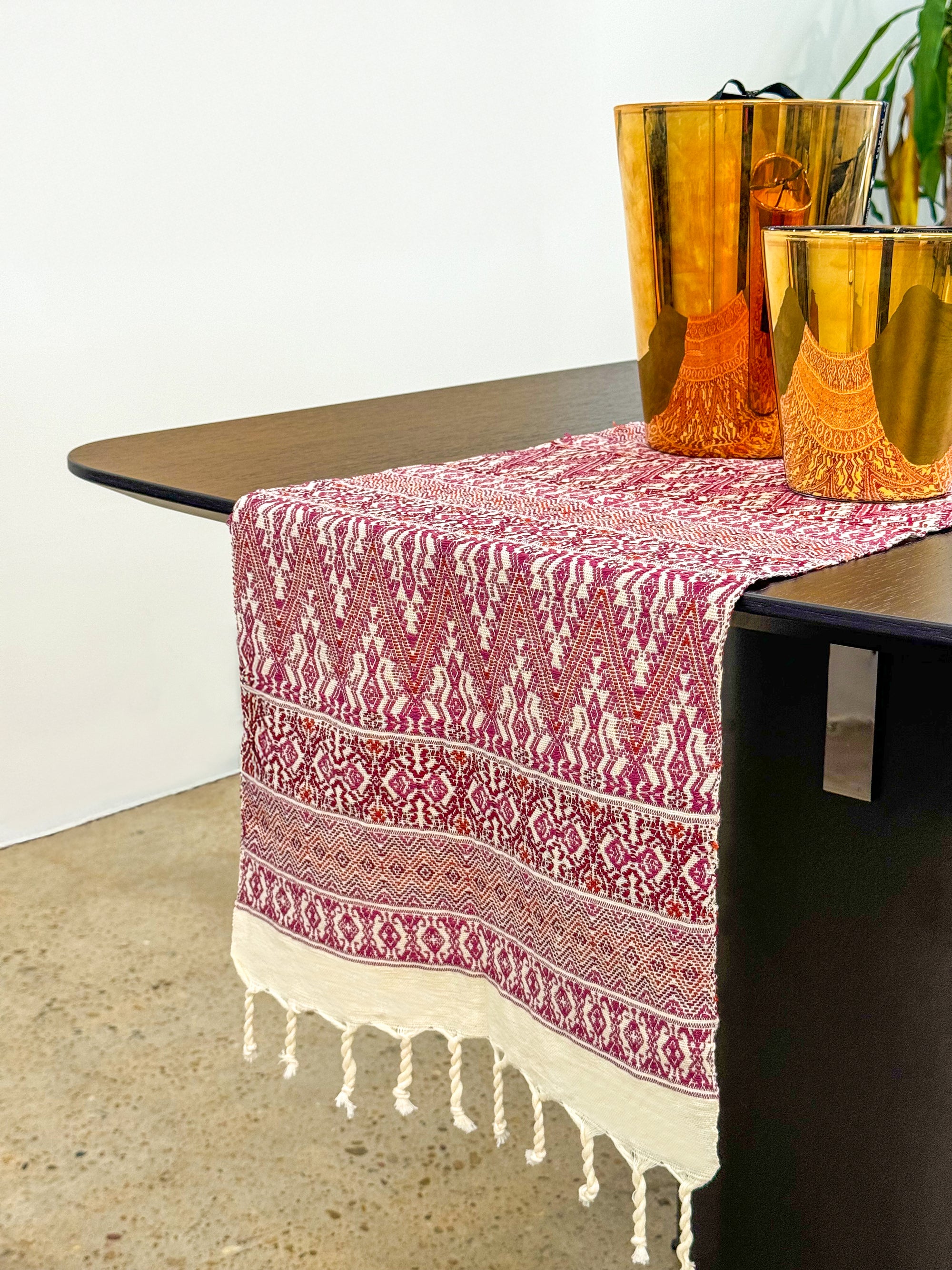 Oaxacan Patterned Weave Table Runner