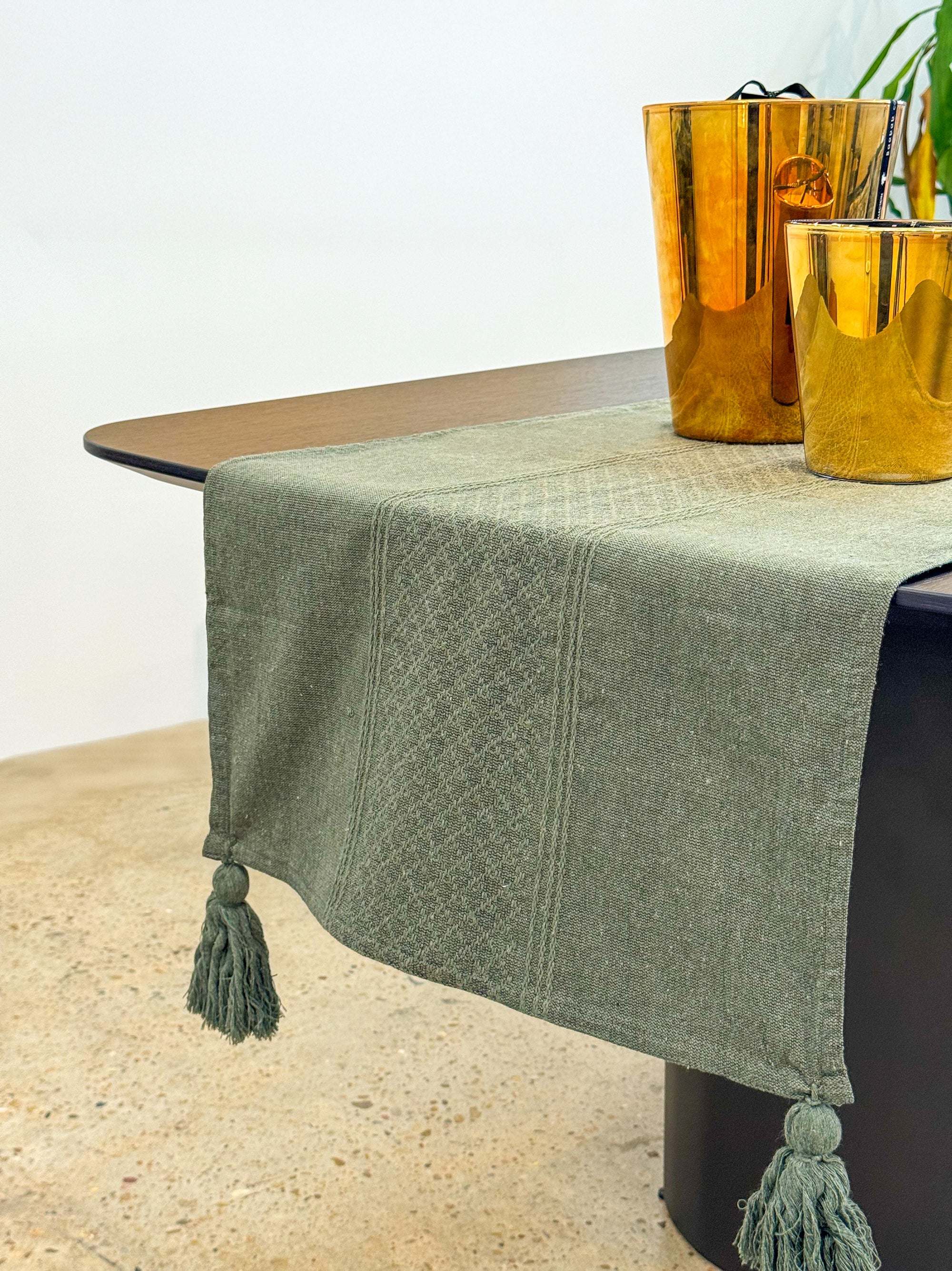 Oaxacan Green Table Runner