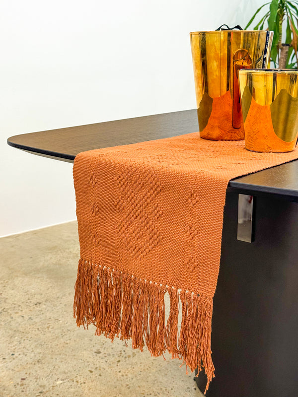 Oaxacan Orange Table Runner