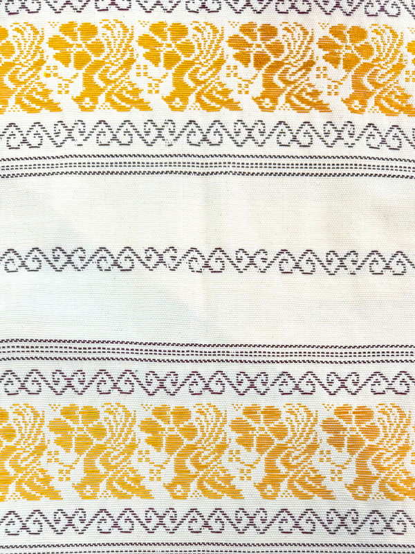 Oaxacan Yellow Weave Table Runner