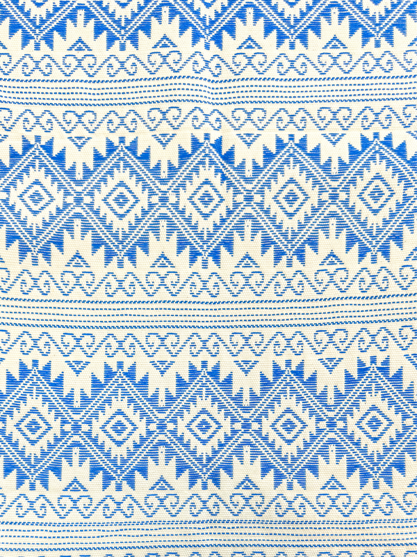 Oaxacan Blue Weave Table Runner